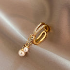 Bague avec perles suspendues