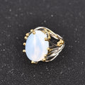 Anello con Pietra Naturale Pietra di Luna