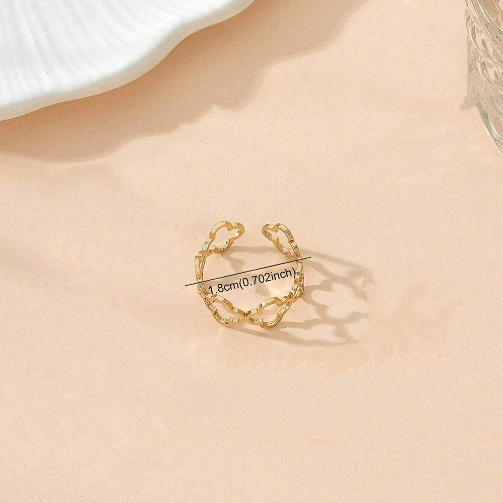 Bague avec Trèfles à 4 Feuilles Porte Bonheur