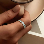 Bague avec Trèfles à 4 Feuilles Verts