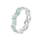 Bague avec Trèfles à 4 Feuilles Verts