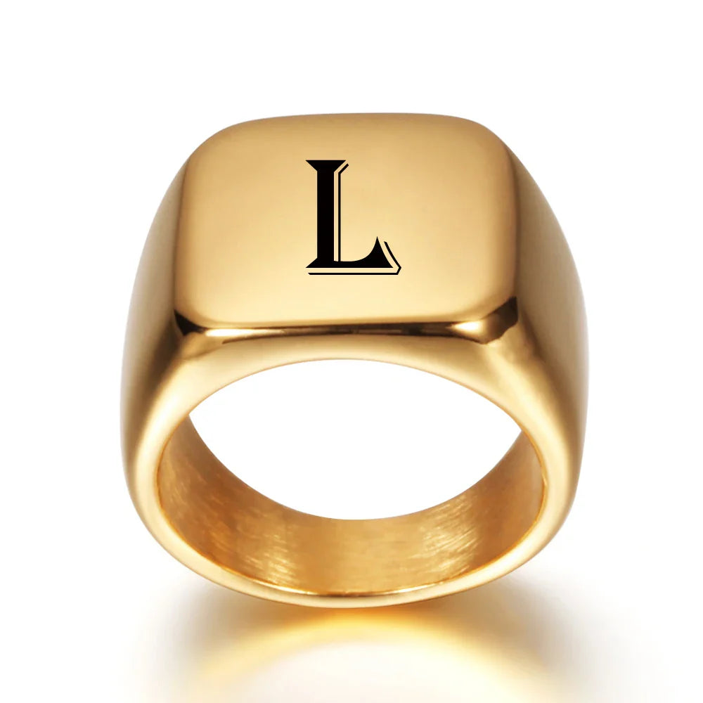 Bred personlig herrering med initialen l