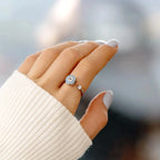 Ring gegen Angst Blaues griechisch-türkisches Auge Matiasma Mataki