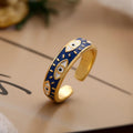 Anello Contro il Malocchio Occhio Blu Turco Anello blu