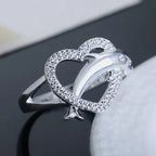 Dolphin and Heart Ring
