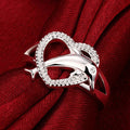 Dolphin and Heart Ring