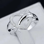Dolphin and Heart Ring