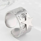 Bague de Charme Etoile pour Femme argent