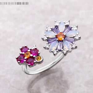 Bague Duo de Fleurs - Exception®