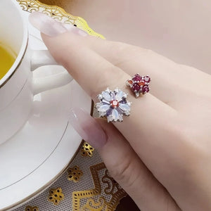 Bague Duo de Fleurs - Exception®