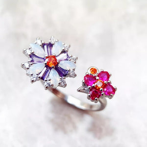 Bague Duo de Fleurs - Exception®