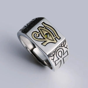 Bague Egypte Oeil d'Horus argent