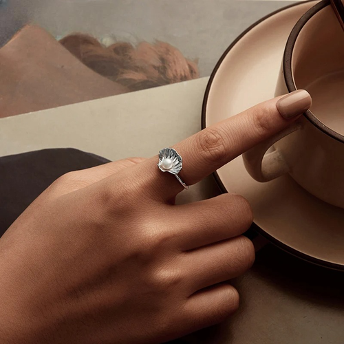 Bague Elégante Coquillage Coquille Saint-Jacques