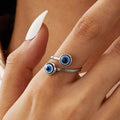 Anello Elegante Turco Contro il Malocchio argento