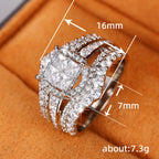 Bague femme zircon cubique