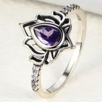 Bague Fleur de Lotus Argentée Femme