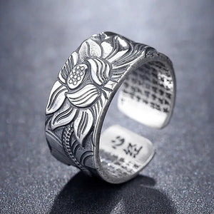 Bague Fleur de Lotus Bouddhiste