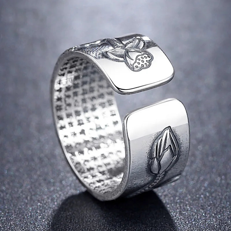 Bague Fleur de Lotus Bouddhiste