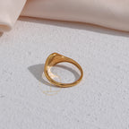 Bague fleur sauvage gravée