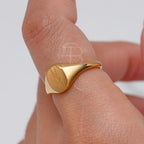 Bague fleur sauvage gravée lavande