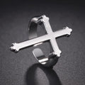 Anello Uomo Chevalier Croce Cristiana argento