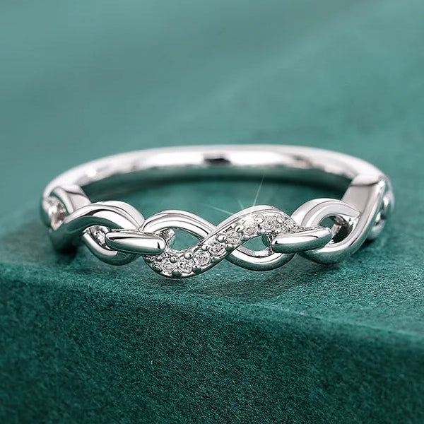Bague infini scintillante