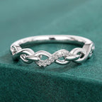 Bague infini scintillante