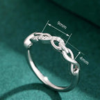 Bague infini scintillante