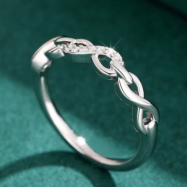 Bague infini scintillante