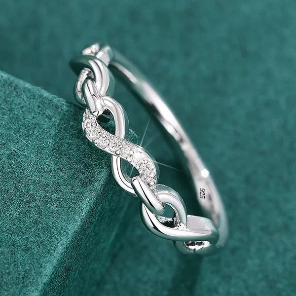 Bague infini scintillante