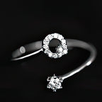 Bague initiale femme - lettre Q