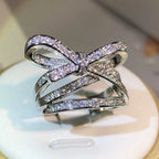 Bague large noeud papillon