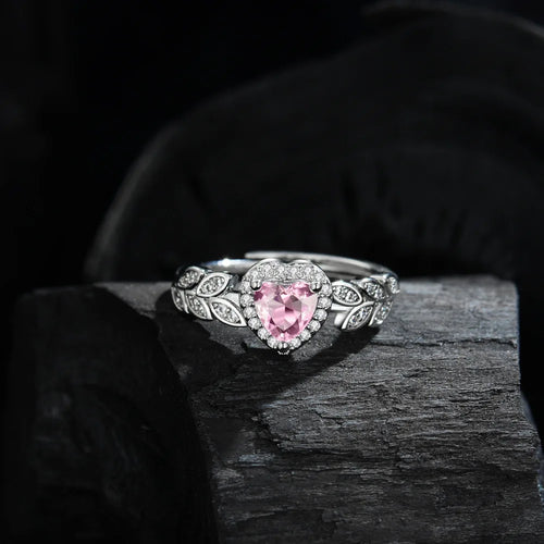 Bague laurier et coeur