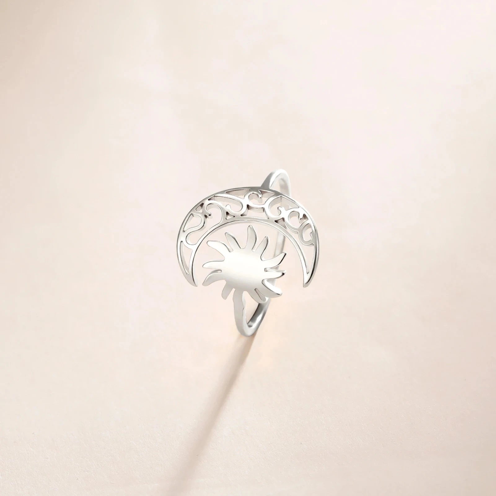 Bague Lune et Soleil argent