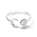 Anillo Luna Sol Astros Mujer plata