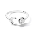 Anillo Luna Sol Astros Mujer plata