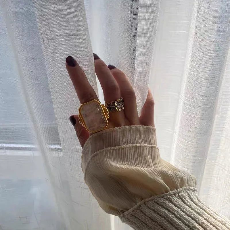Bague Marique crystal vintage français