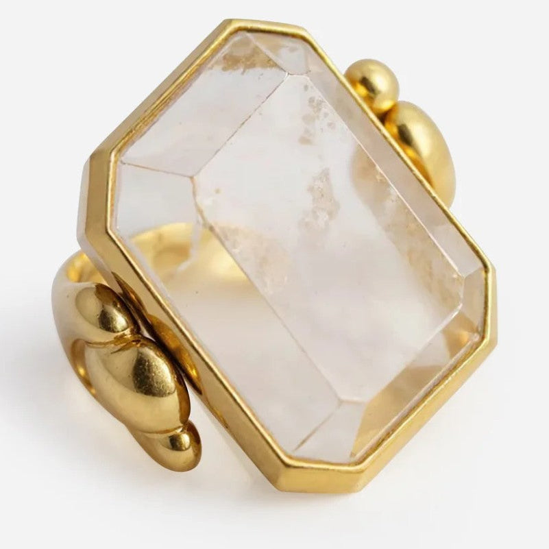 Bague Marique crystal vintage français
