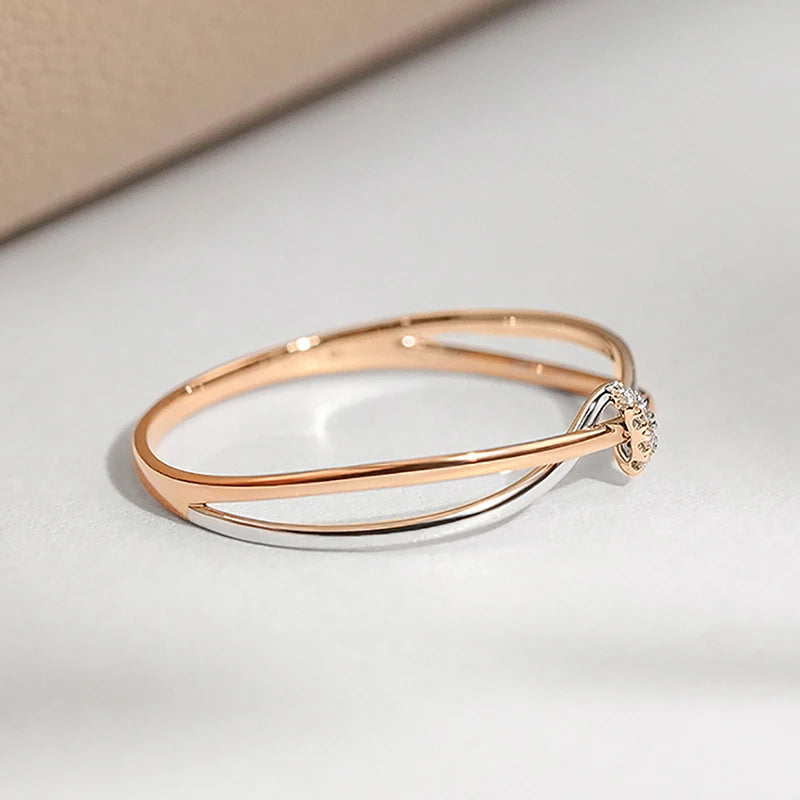 Bague noeud d'éternité mère fille