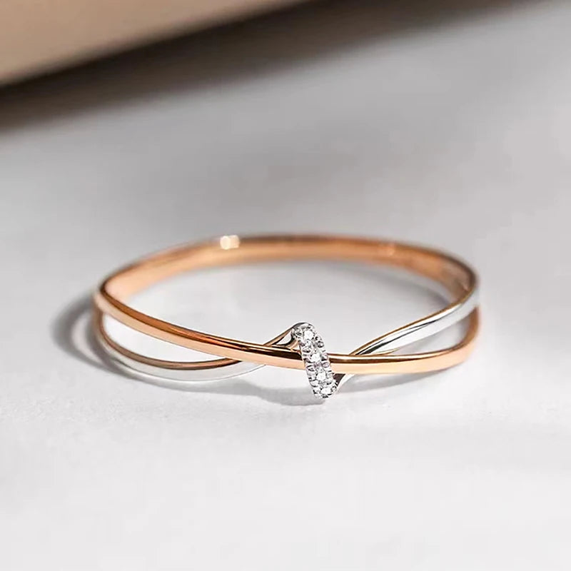 Bague noeud d'éternité mère fille