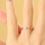 Bague noeud d'éternité mère fille