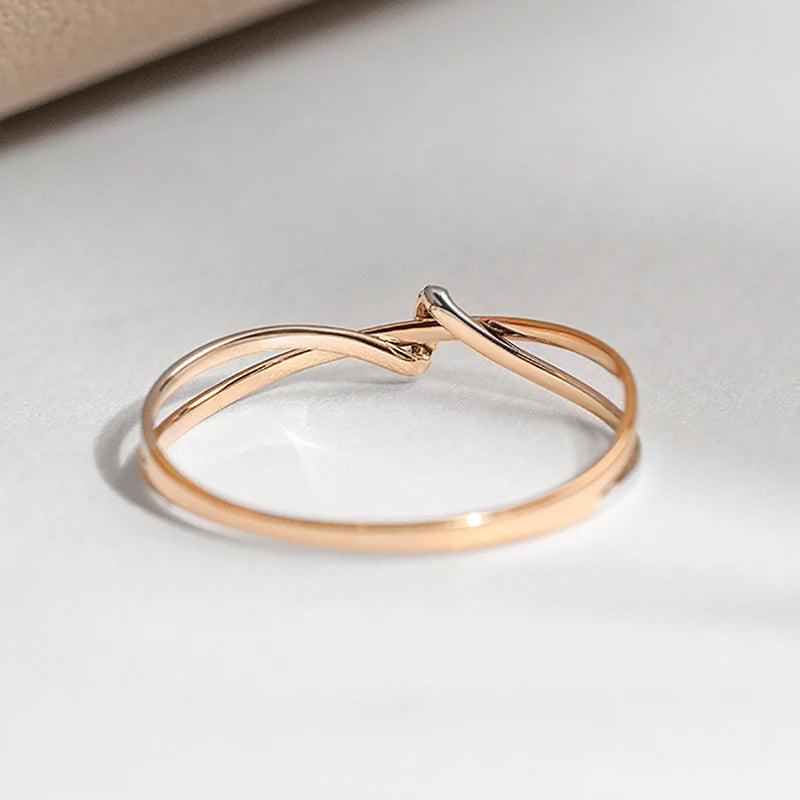 Bague noeud d'éternité mère fille