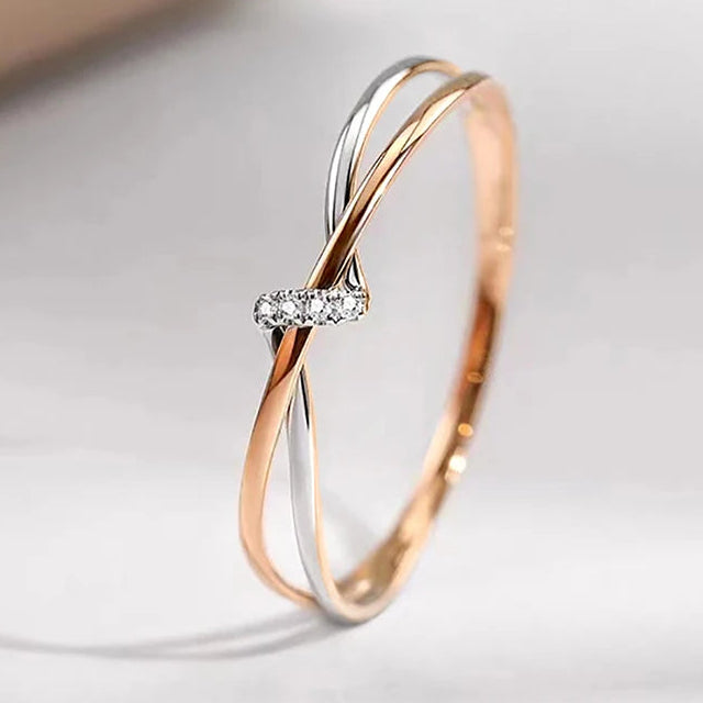 Bague noeud d'éternité mère fille