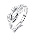 Bague noeud pour femme argent