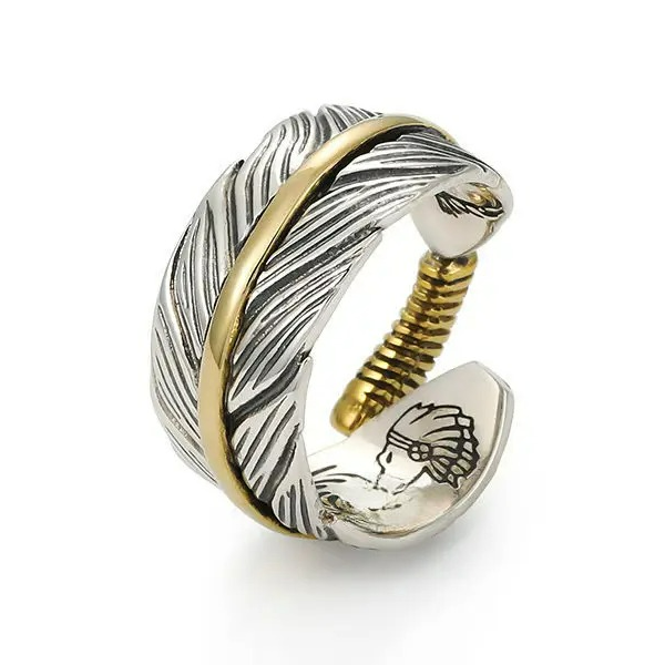 Offener Ring in Federform
