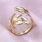 Bague Plume pour Femme or