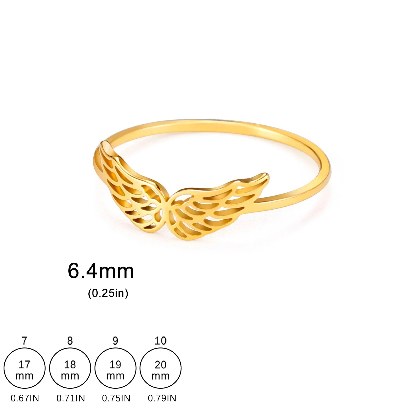 Bague femme ailes d'ange