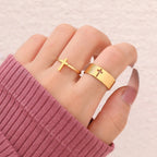 Anillo para Mujer Cruz Cristiana oro
