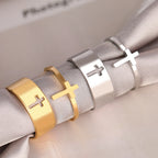 Anillo para Mujer Cruz Cristiana plata