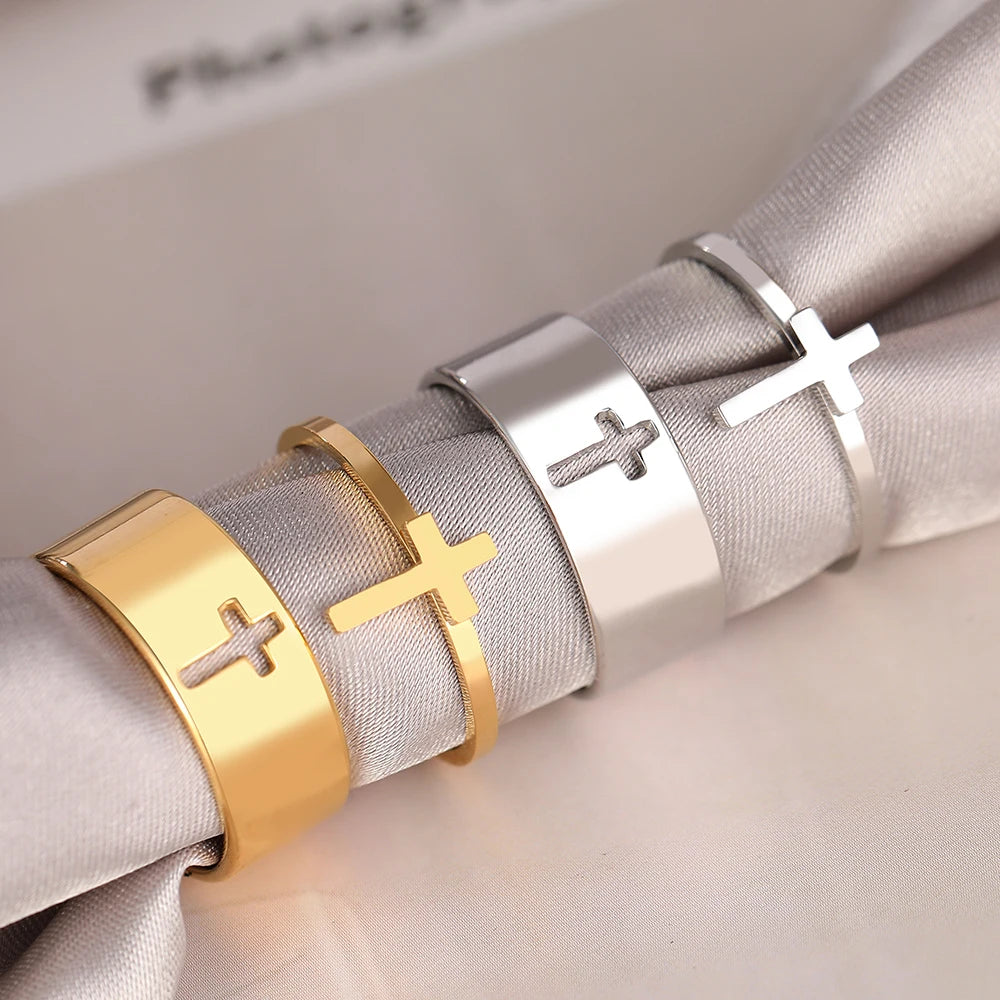 Bague pour Femme Croix Chrétienne argent
